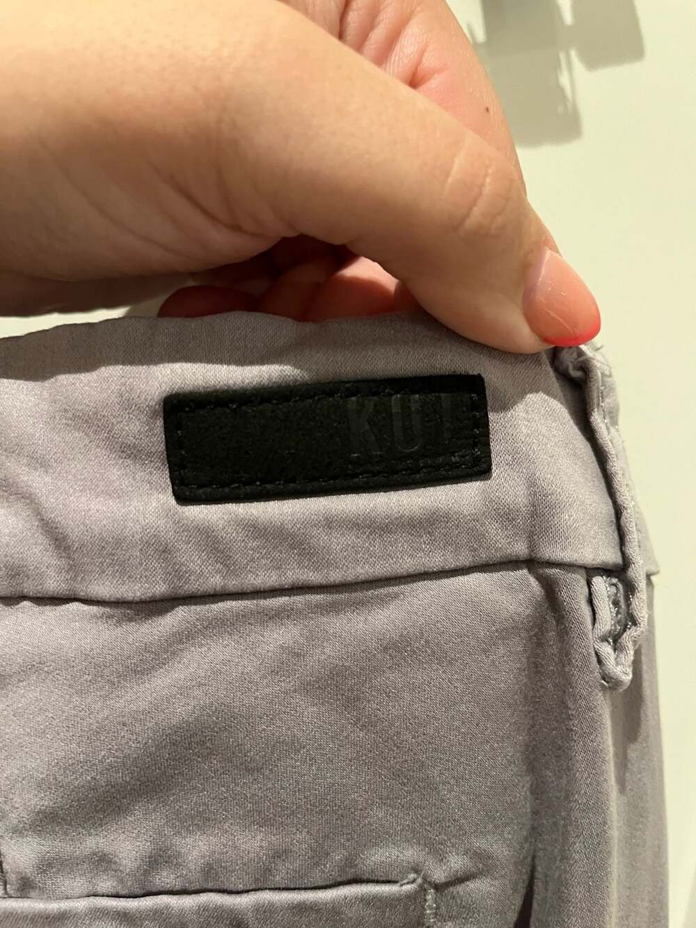 KUT from the Kloth Ankle Trouser Pants Size 14W Grey - Picture 4 of 5